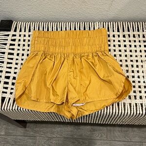 FP Movement by Free People High Waist Yellow Shorts